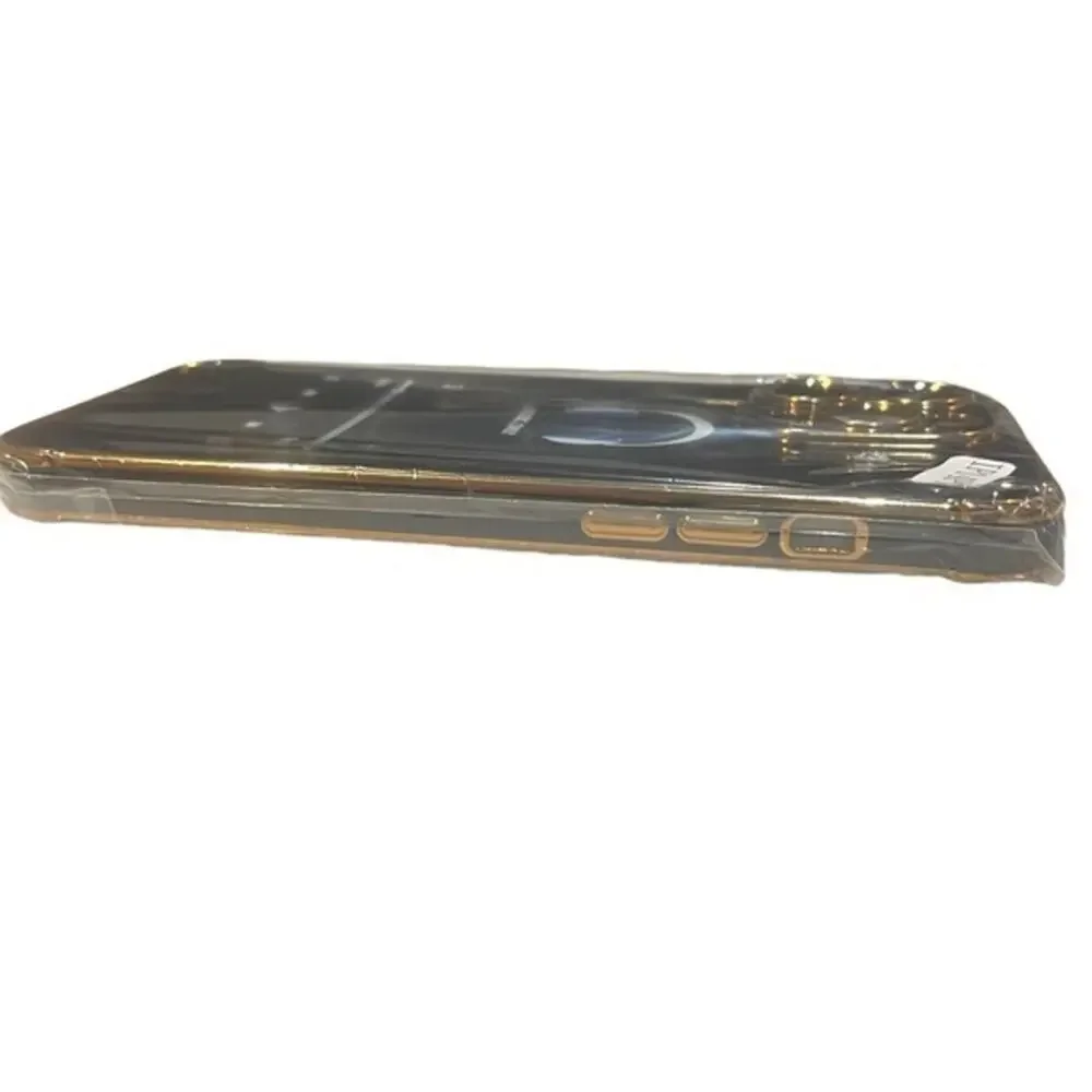 iPhone 14‎ Pro Max phone case Flexible Protection Black Gold